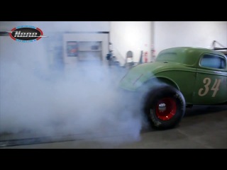 nene nhra - ford 34 drag rat v8 blower - burnout